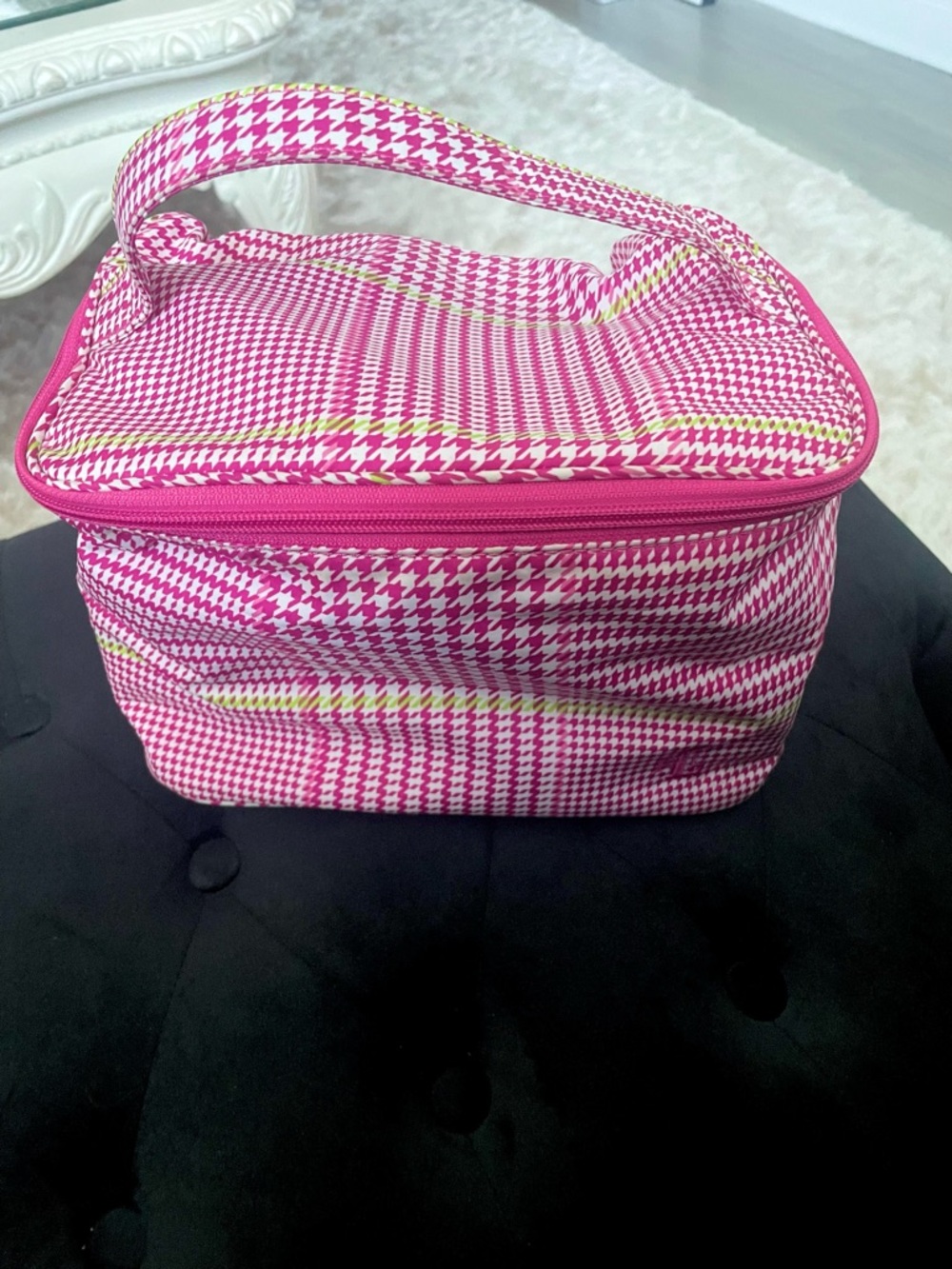 Ralph Lauren Houndstooth Cosmetic Bag Set (3-Piece) - Picture 2 of 5